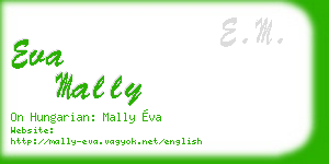 eva mally business card